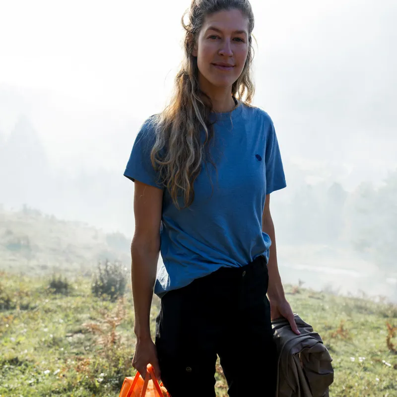 Fjallraven Hemp Blend T-Shirt Womens in Dawn Blue-8